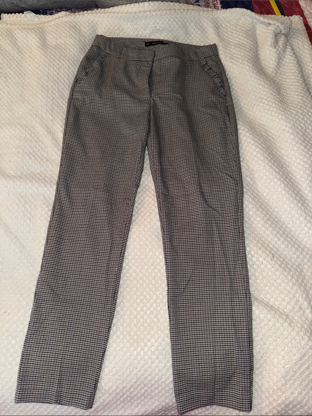 Women’s Zara Straight-Leg Plaid Pants